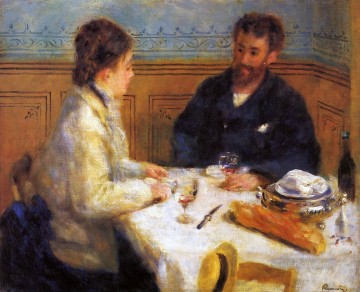  Renoir Oil Painting - the luncheon Pierre Auguste Renoir